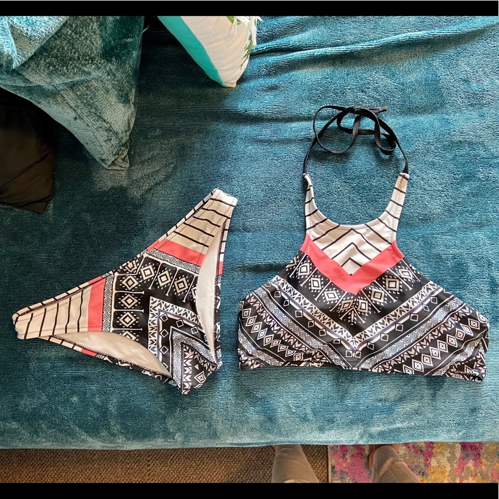 Aztec Print Swim Suit